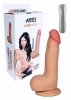 Miękki realistyczny wibrator dildo z jądrami na pilota 15cm